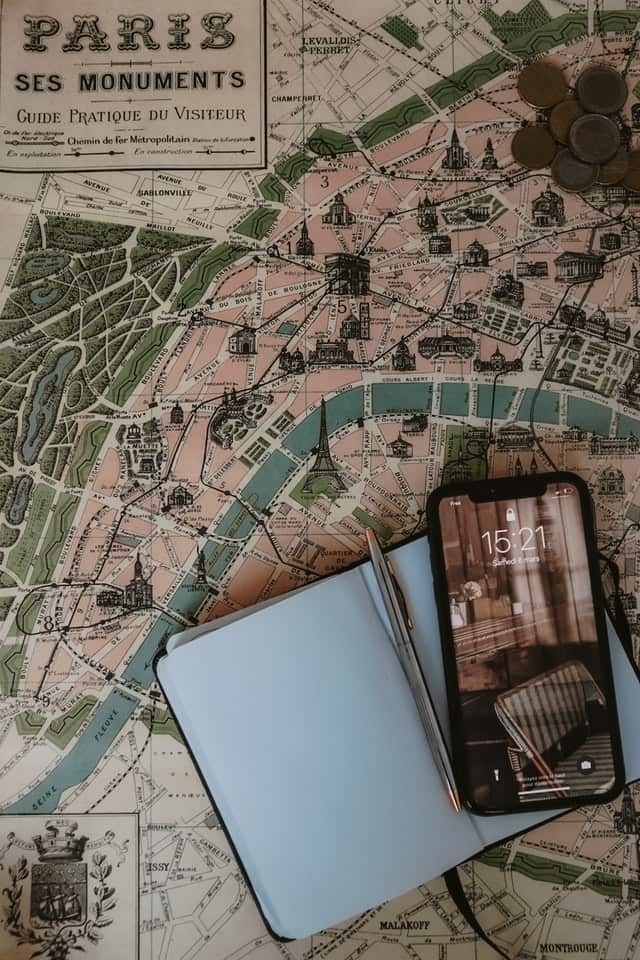 Travel guide and maps.
