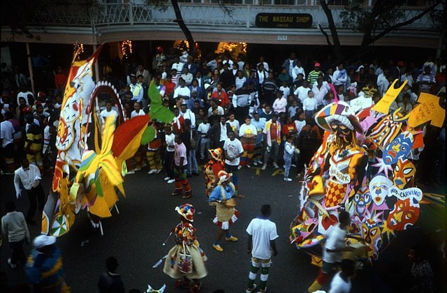 Junkanoo parade on the streets of Nassau