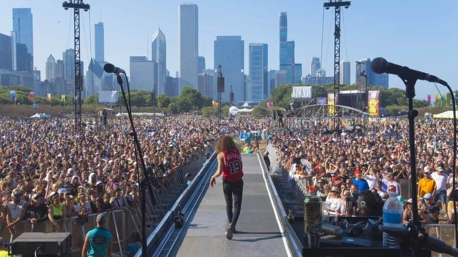 David Shaw of The Revivalists performs at Lollapalooza 2019