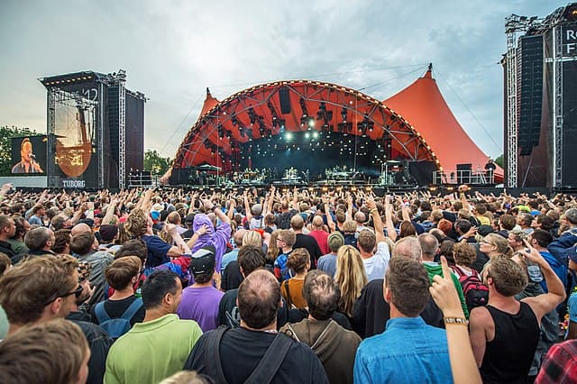 Crowd At The Roskilde Festivals Main stage