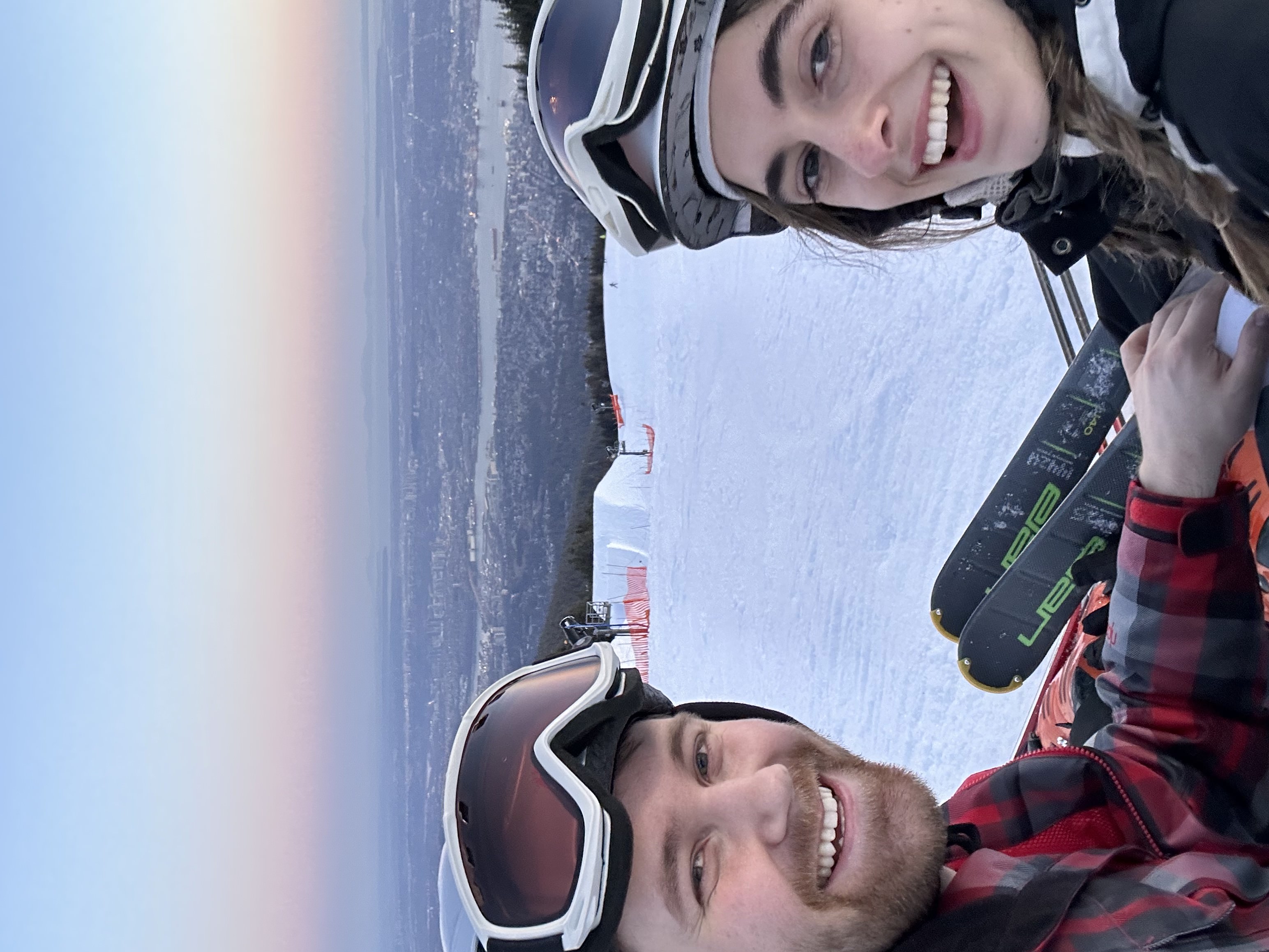selfie at the ski slopes